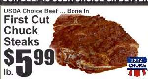 First Cut Chuck Steaks