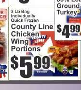 County Line Chicken Wing Portions