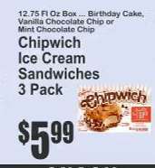 Chipwich Ice Cream Sandwiches