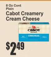 Cabot Creamery Cream Cheese