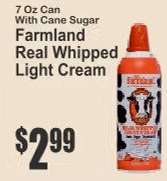 Farmland Real Whipped Light Cream