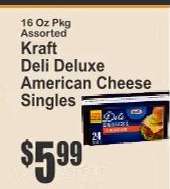 Kraft Deli Deluxe American Cheese Singles