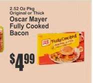 Oscar Mayer Fully Cooked Bacon*