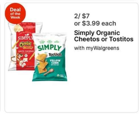 Simply Organic Cheetos or Tostitos