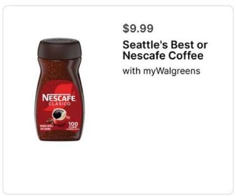 Seattle's Best or Nescafe Coffee