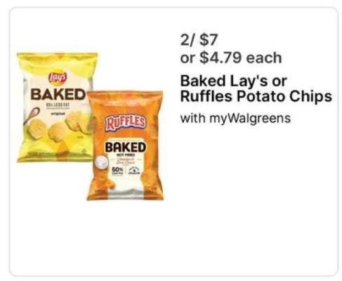 Baked Lay's or Ruffles Potato Chips