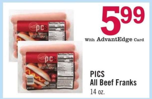 PICS All Beef Franks
