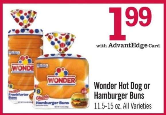 Wonder Hot Dog or Hamburger Buns