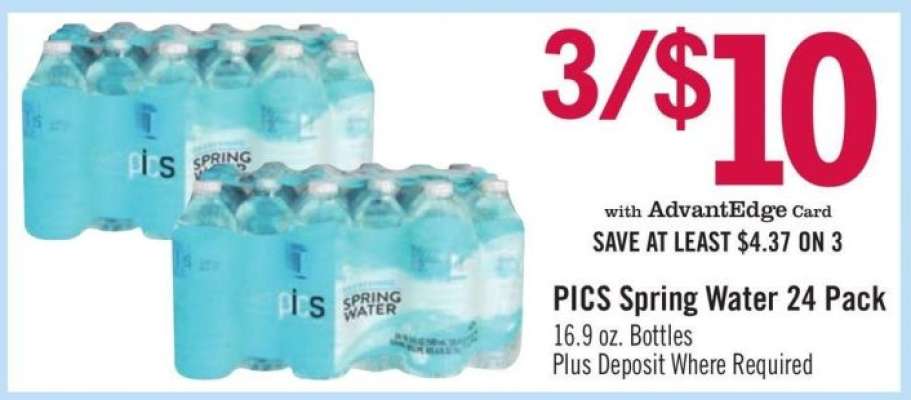 PICS Spring Water 24 Pack