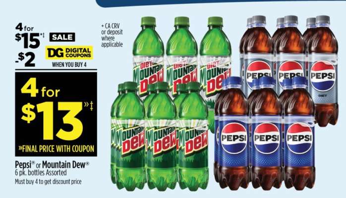 Pepsi® or Mountain Dew®