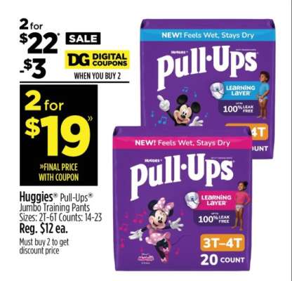 Huggies Pull-Ups Jumbo Training Pants