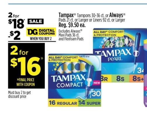 Tampax or Always