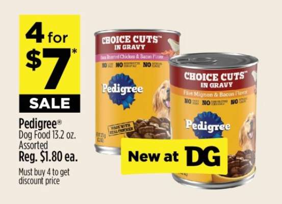 Pedigree Dog Food 13.2 oz. Assorted