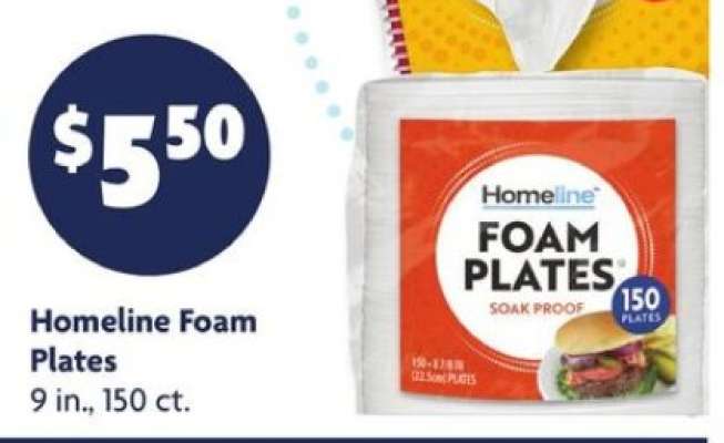Homeline Foam Plates