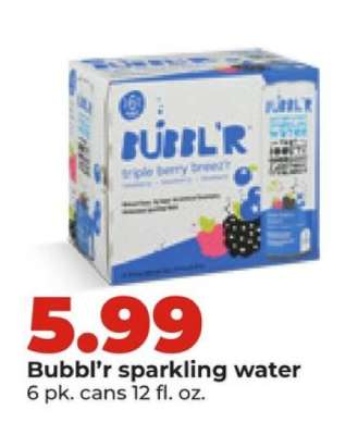 Bubbl'r sparkling water