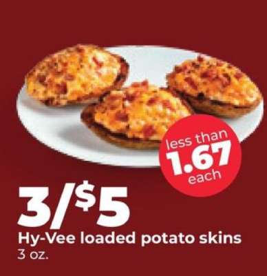 Hy-Vee loaded potato skins
