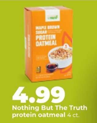 Nothing But The Truth protein oatmeal