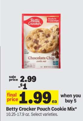 Betty Crocker Pouch Cookie Mix