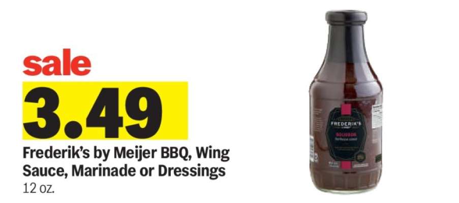 Frederik’s by Meijer BBQ, Wing Sauce, Marinade or Dressings