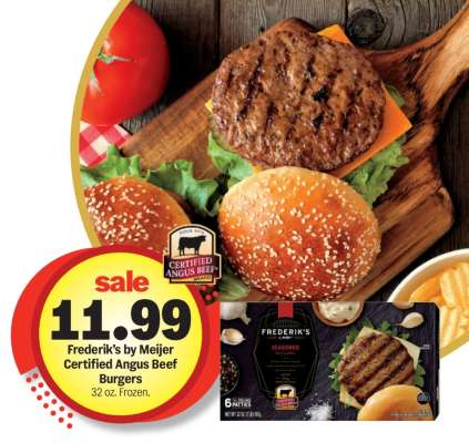 Frederik's by Meijer Certified Angus Beef Burgers