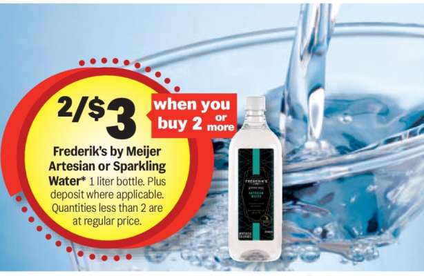 Frederik's by Meijer Artesian or Sparkling Water