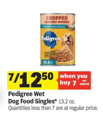 Pedigree Wet Dog Food Singles*