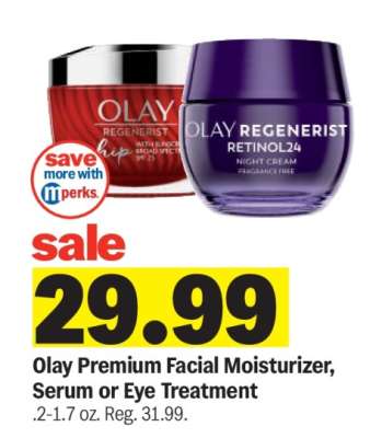 Olay Premium Facial Moisturizer, Serum or Eye Treatment
