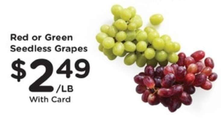 Red or Green Seedless Grapes