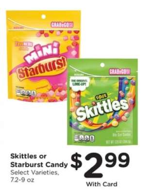 Skittles or Starburst Candy