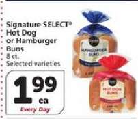 Signature SELECT Hot Dog or Hamburger Buns
