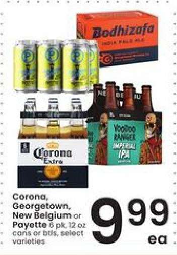 Corona, Georgetown, New Belgium or Payette