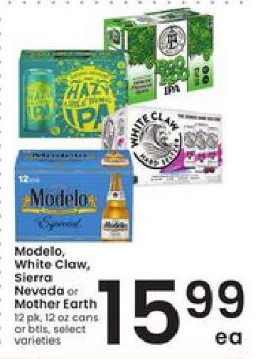 Modelo, White Claw, Sierra Nevada or Mother Earth