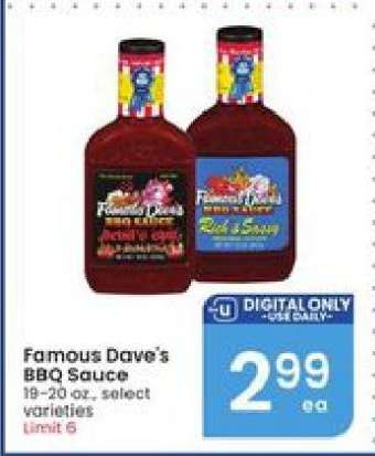 Famous Dave's BBQ Sauce