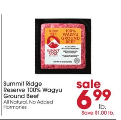 Summit Ridge Reserve 100% Wagyu Ground Beef