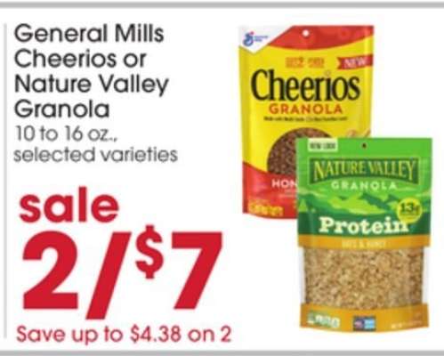 General Mills Cheerios or Nature Valley Granola