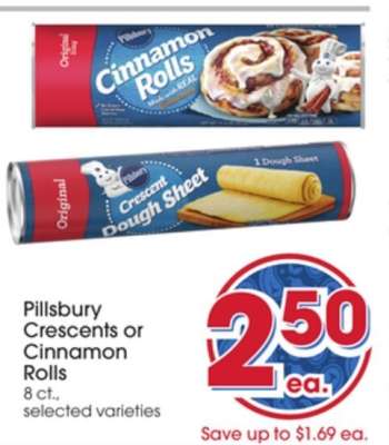 Pillsbury Crescents or Cinnamon Rolls*