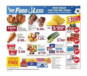 Food 4 Less Flyer - 06/24/2026 - 06/30/2026.