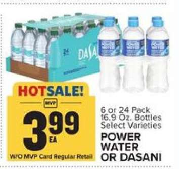 Power Water or Dasani