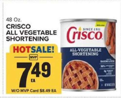 Crisco All-Vegetable Shortening