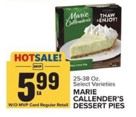 MARIE CALLENDER'S DESSERT PIES