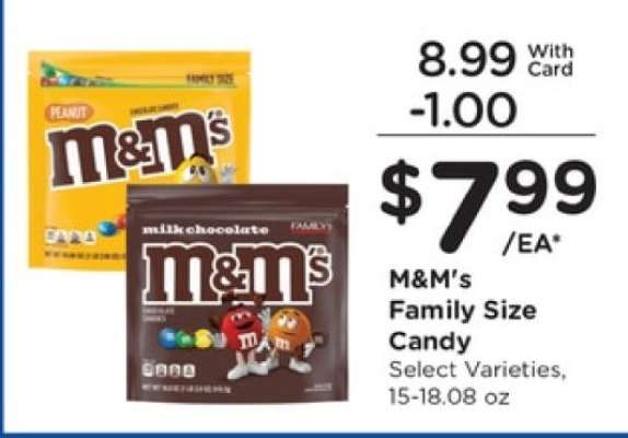 M&M's Family Size Candy