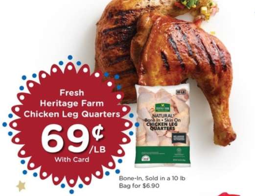 Fresh Heritage Farm Chicken Leg Quarters