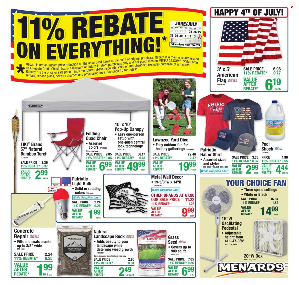 Menards ad - 06/25/2026 - 07/05/2026. Page 1