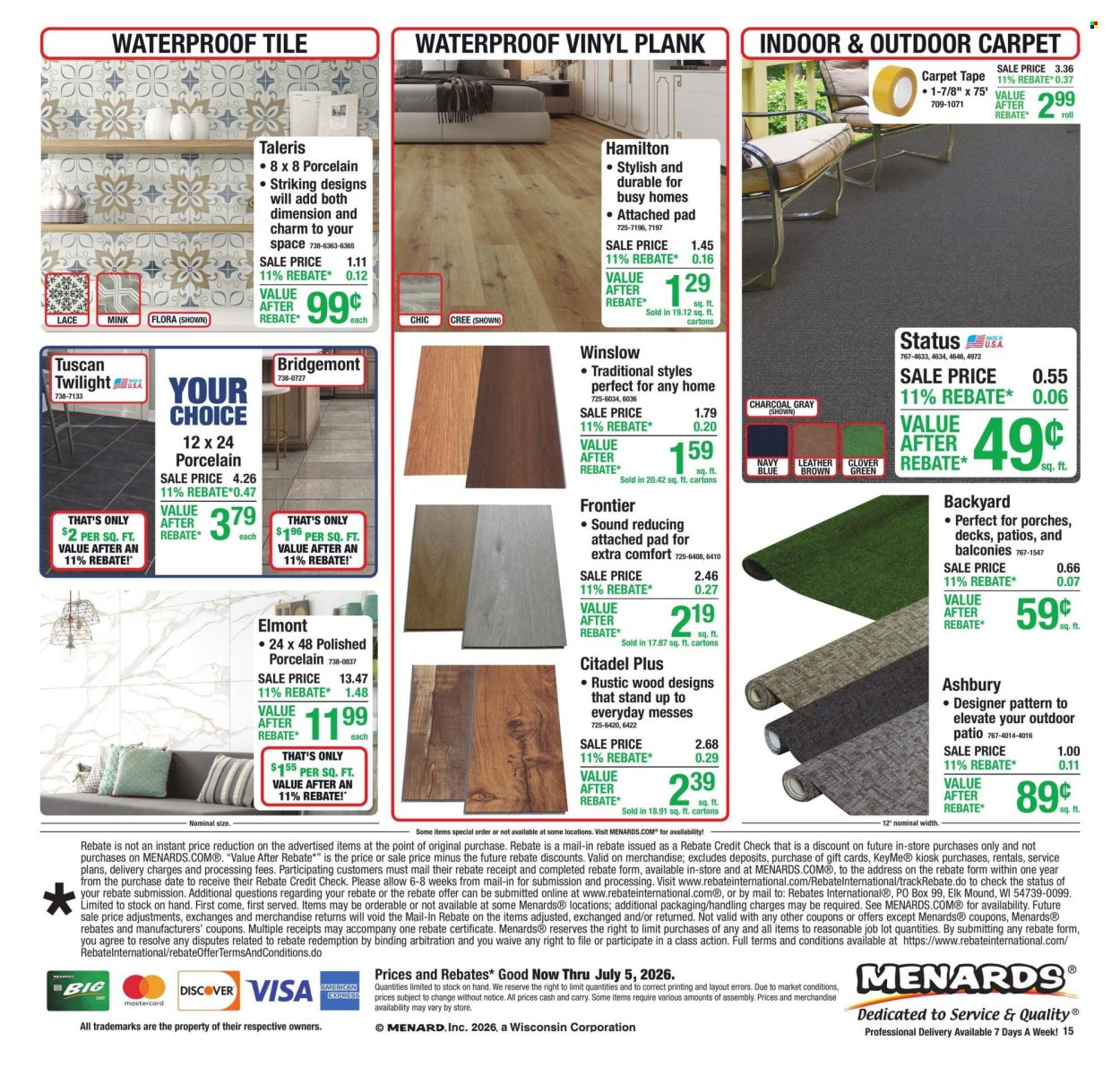 Menards ad - 06/25/2026 - 07/05/2026. Page 23