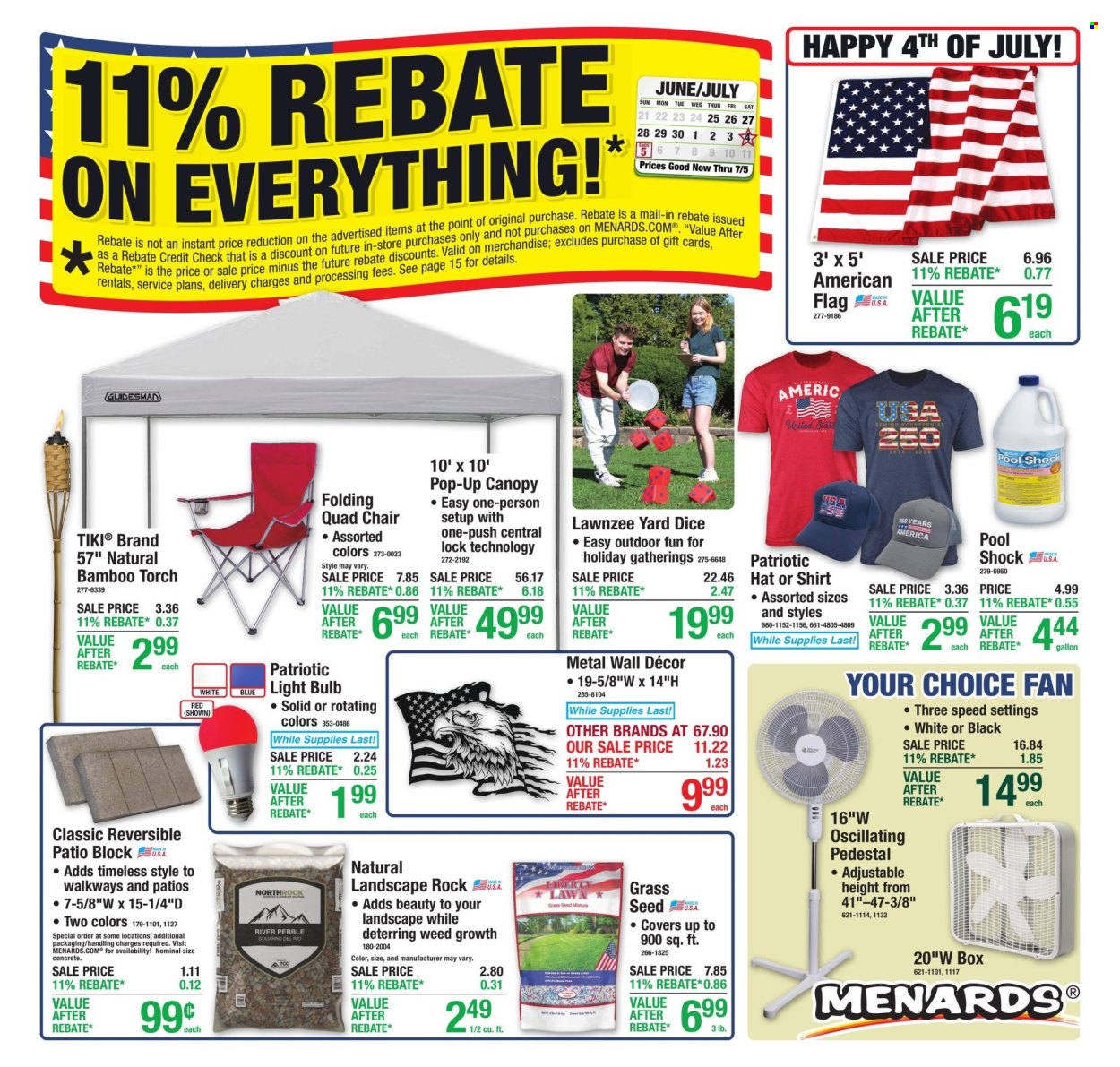Menards ad - 06/25/2026 - 07/05/2026. Page 1