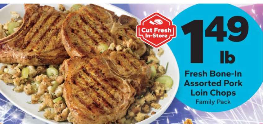 Fresh Bone-In Assorted Pork Loin Chops