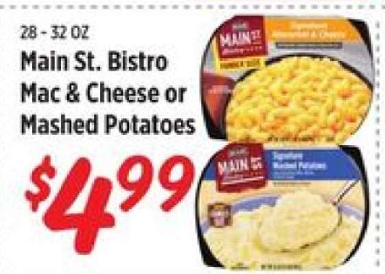 Main St. Bistro Mac & Cheese or Mashed Potatoes