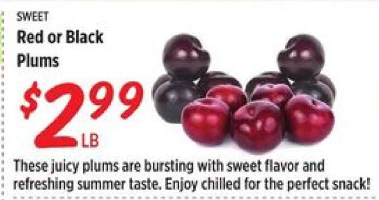 Red Or Black Plums