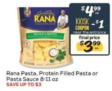 Rana Pasta, Protein Filled Pasta or Pasta Sauce