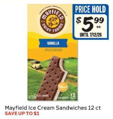 Mayfield Ice Cream Sandwiches 12 ct